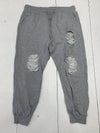 White Birch Womens Gray Distressed Sweatpants Size XL