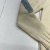 Jil Sander Off White Knit Multicolored Jacquard Sweater Mens Medium New Defect