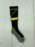 Fenglaoda Mens Black Yellow Athletic Socks Size S-M