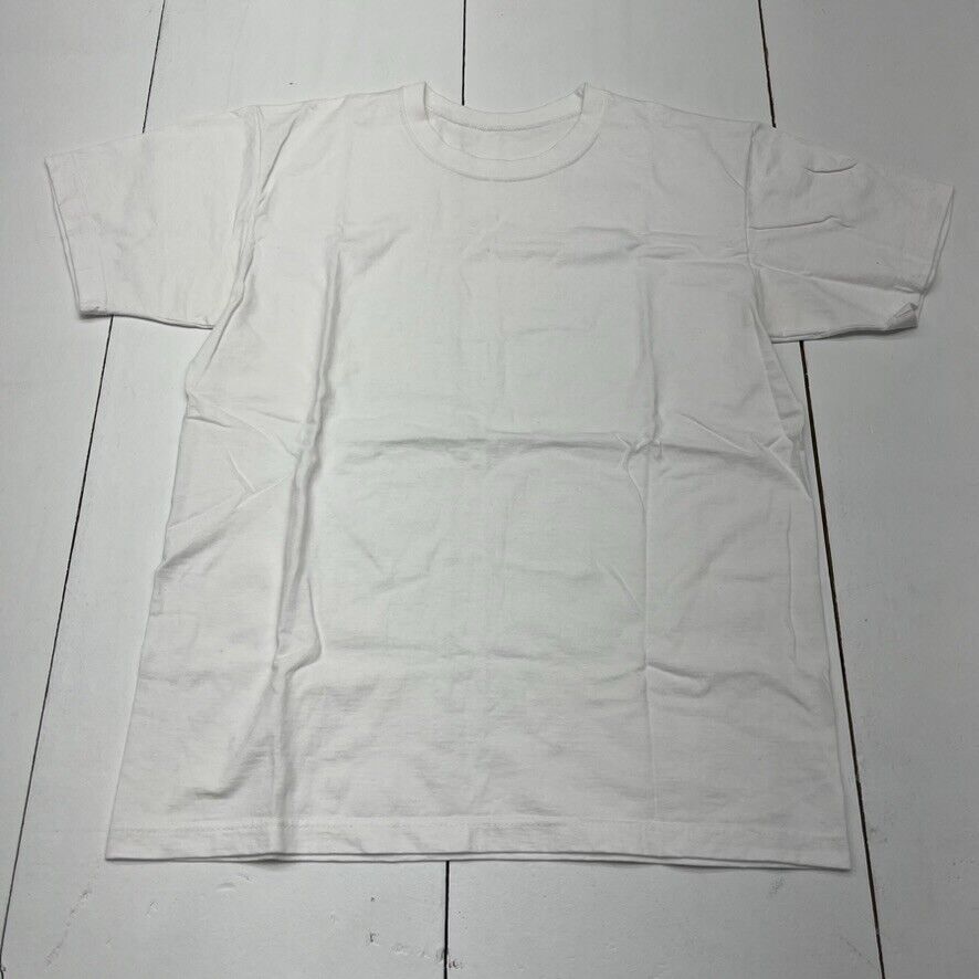 White Basic Short Sleeve T-Shirt Mens Size Large NEW