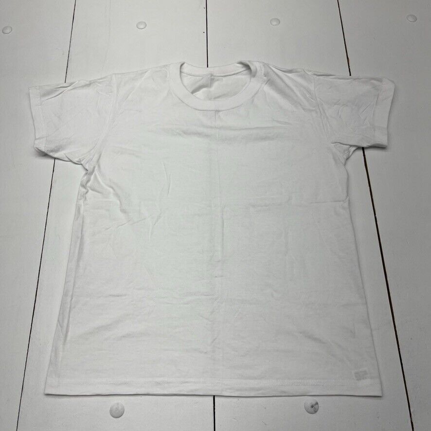 White Short Sleeve Basic T-Shirt Mens Size Small NEW