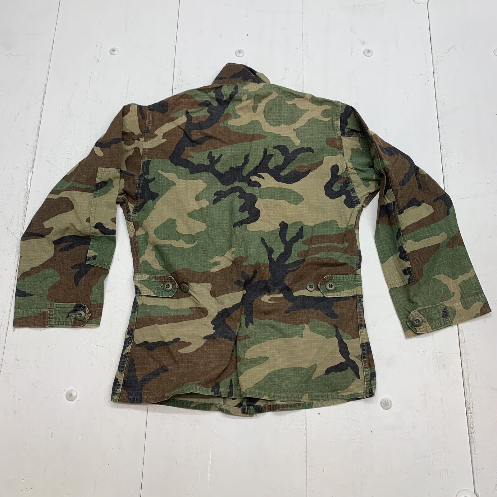 US Army Mens Green Camouflage long Sleeve Size X small short