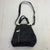 Trina Turk Womens Black Patent Leather Tote Handbag