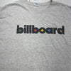 Vintage Light Grey Billboard Graphic Spellout T Shirt Mens Size XL