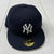 New Era New York Yankees MLB Black Low Profile Fitted Hat Adult Size 7 1/4 NEW