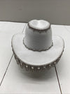 8 Other Reasons White Bling Crystal Cowboy Hat Western Festival Womens OS