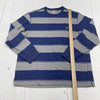 Chaps Blue &amp; Gray Stripe Cotton Long Sleeve Mens Size Large