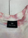 Paul Smith Mens White Pink Monkey Print Short Sleeve Shirt Size Small