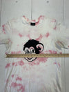 Paul Smith Mens White Pink Monkey Print Short Sleeve Shirt Size Small