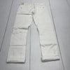 Pilcro White Distressed Slim Boyfriend Crop Jeans Women’s Size 25 New