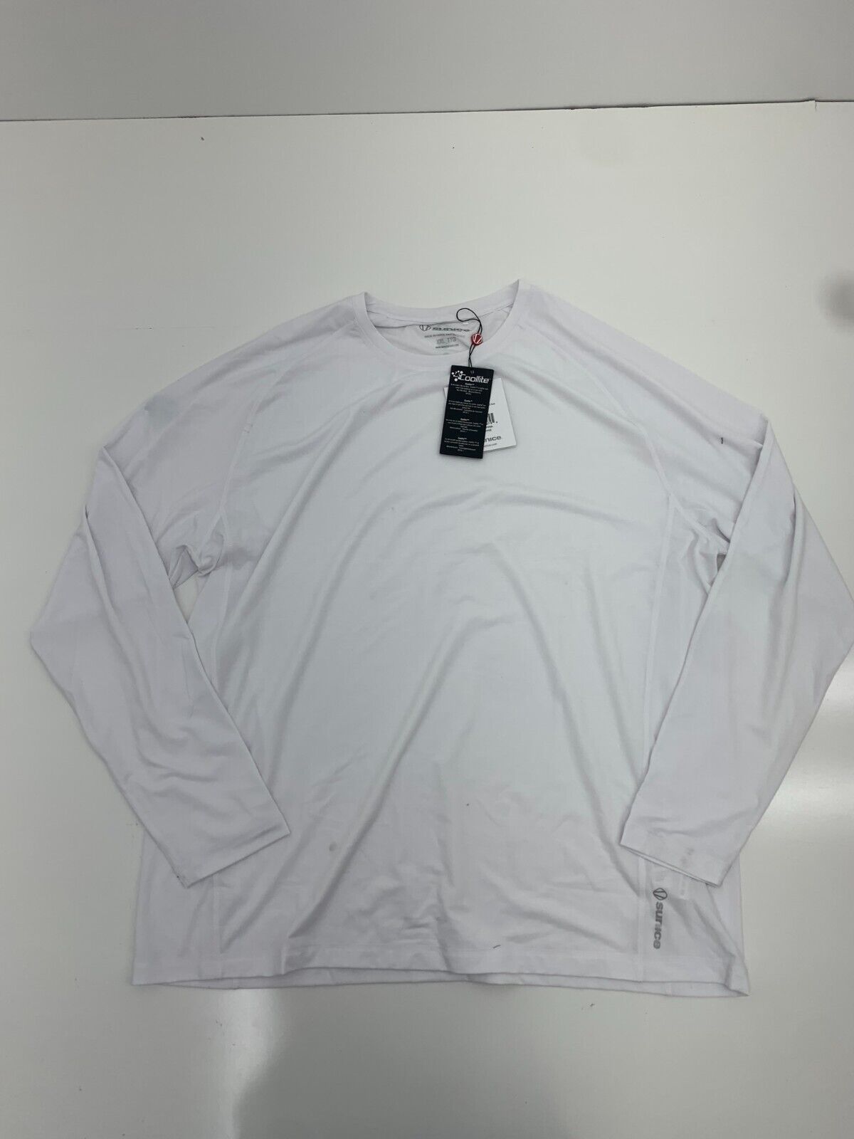 Sunice Mens White Long Sleeve Shirt Size XXL