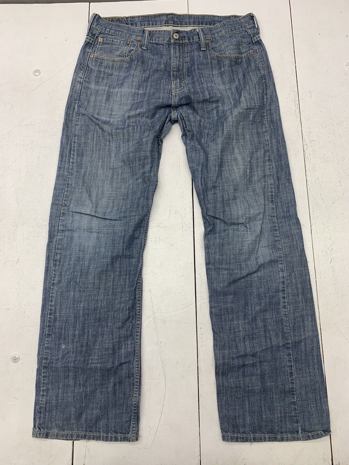 Levis Mens 569 Blue Denim Jeans Size 34/34