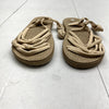 Beige Strappy Gladiator Sandals Women&#39;s Size 9.5