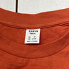 Shein Orange Motorcycle Print Cropped Short Sleeve T-Shirt Girls Size 12-13
