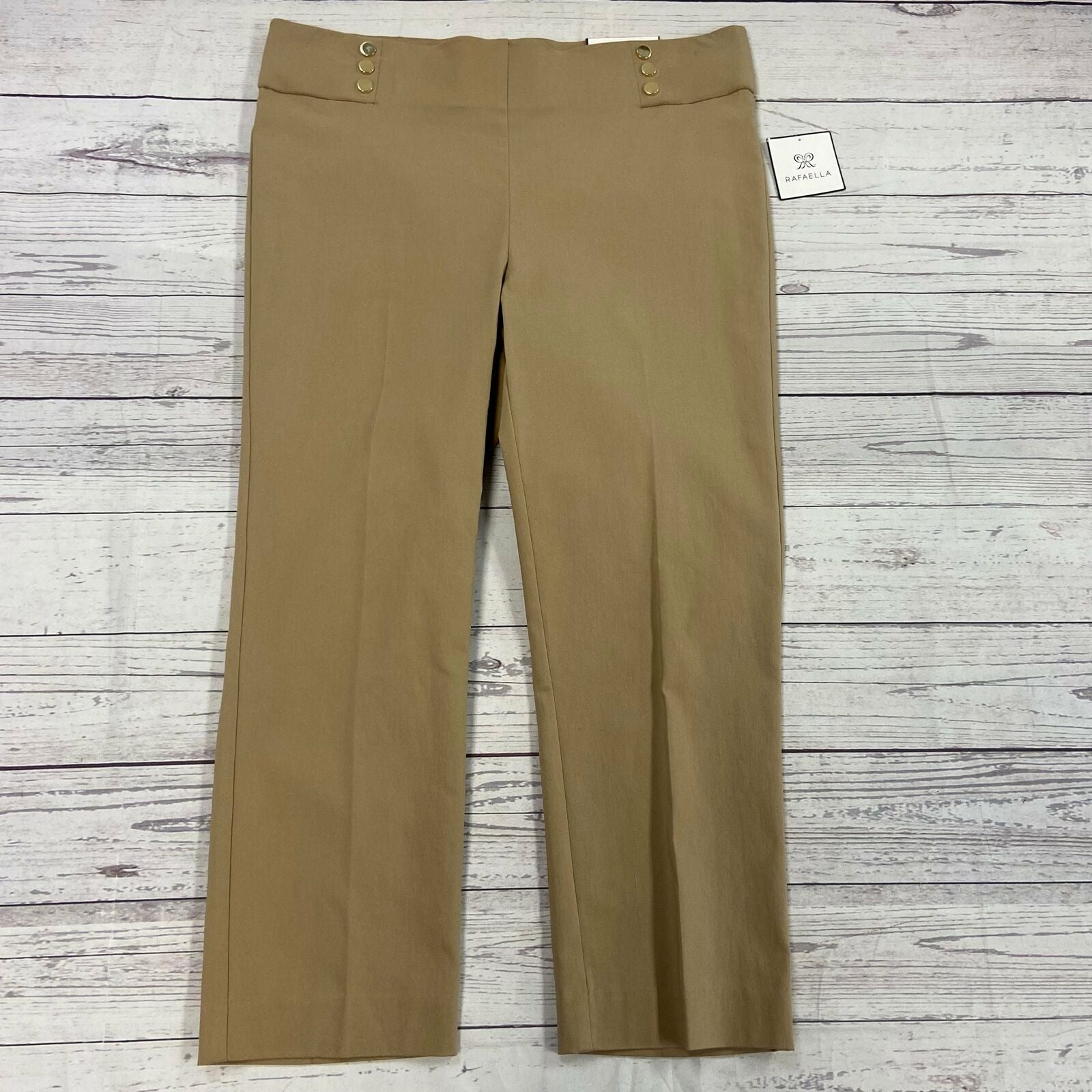 Rafaela Comfort Khaki Capri Pants Woman's Size 10 P NEW - beyond exchange