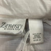 Zenergy Chico’s White Zip Up Windbreaker Rain Ripstop Jacket Women Size 2 NEW