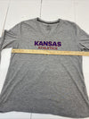 New Kansas Jayhawks Gray Long Sleeve Adidas Athletics Shirt Size XLarge