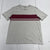Old Navy Grey Red Stripe Soft Washed T Shirt Mens Size Small