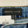 Kendall Kylie Distressed Denim Blue Straight Leg Loose Jean Woman’s Size 26 NEW