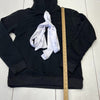 Avantshé Black Hoodie With White Tie Strings Mens Size Large