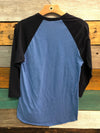 american apparel 50/50 shirt KC Baseball Dog Size Small Navy And Blue Baseball T