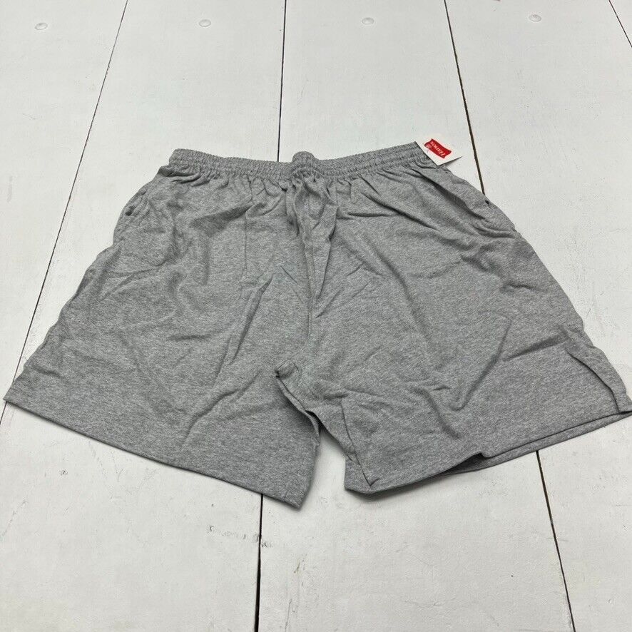 Hanes Light Gray Jersey Sweat Shorts Mens Size Large
