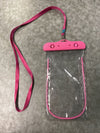 F-Color Cell Phone Mp3 Waterproof.  Case Pouch Bag Clear And Pink