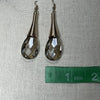 1-Pair Smoky Quarts Stone Gold Wire Wrapped Tear Drop Earrings Jewelry