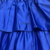 Vintage Dorothy Perkins Blue Satin Velvet Top Sleeveless Dress Women’s Size UK12
