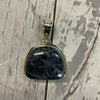 Sterling Silver Blue Marble Quarts Necklace Pendant