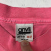 Anvil Made In USA Eskimo Joes Stillwater Pink Short Sleeve Shirt Size OSFA