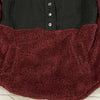 Maurices Maroon Sherpa 1/2 Button Sweater Pocket Women’s Size Small NEW