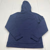 Under Armour Navy Blue Big Logo Hooded Sweatshirt Mens Size Medium