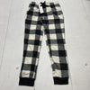 Old Navy Black &amp; White Flannel Joggers Girls Size XL NEW