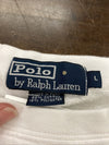 Vintage POLO Ralph Lauren USA Flag Spellout White Sweatshirt Size Large