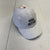 White Adjustable Distressed Goal Getter Embroidered Hat Unisex Adults OS