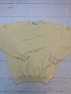 Vintage St. Croix Knits Mens Pastel Yellow Sweater Size Large