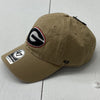 47 Brand Tan Georgia Bulldogs NCAA Clean Up Adjustable Hat Adult One Size NEW