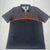 Oakley Black & Orange 1/4 Zip Short Sleeve Polo Mens Size Large