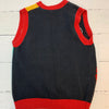 Vintage Laura Gayle Womens Sport Theme Sleeveless Button Up Vest Size Small