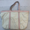 Victoria Secret One Size Tote Bag Purse Beige And Pink