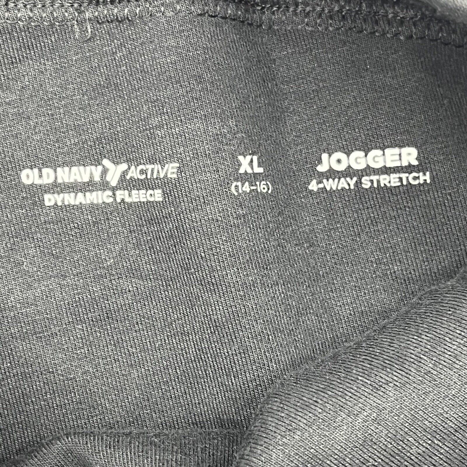Old Navy Black Dynamic Fleece Jogger Sweatpants Boys Size X-Large