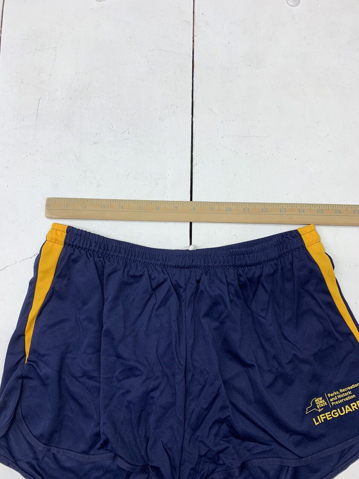 Augusta Womens Dark Blue Yellow Athletic Shorts Size XL - beyond