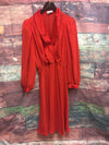 Vintage R&amp;K WOMAN Originals Long Sleeve Red Dress Sz 12