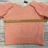 Old Navy Heathered Pointelle Knit Sweater Pink Women’s Large New