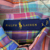 Polo Ralph Lauren Blue Pink Plaid Long Sleeve Button Up Shirt Men Size L