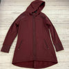 North Face Burgundy Long Hooded Coat Woman’s Size Large
