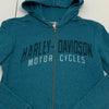 Harley Davidson Women’s Jacket Size Small Blue Hooded Zip Up Blue Springs, MO