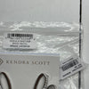 Kendra Scott Sasha Statement Silver Crystal Earrings New Defects