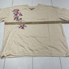 Woman Within Ivory Terry Floral Embroidered Long Sleeve Sweatshirt Women’s 2X